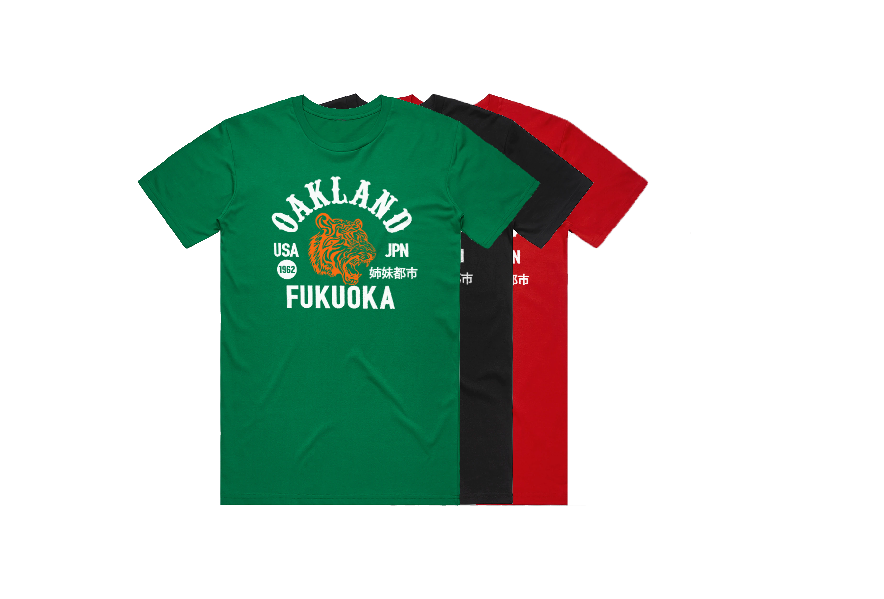 Oakland USA Fukuoka Japan Champion® Team Tiger T-Shirt